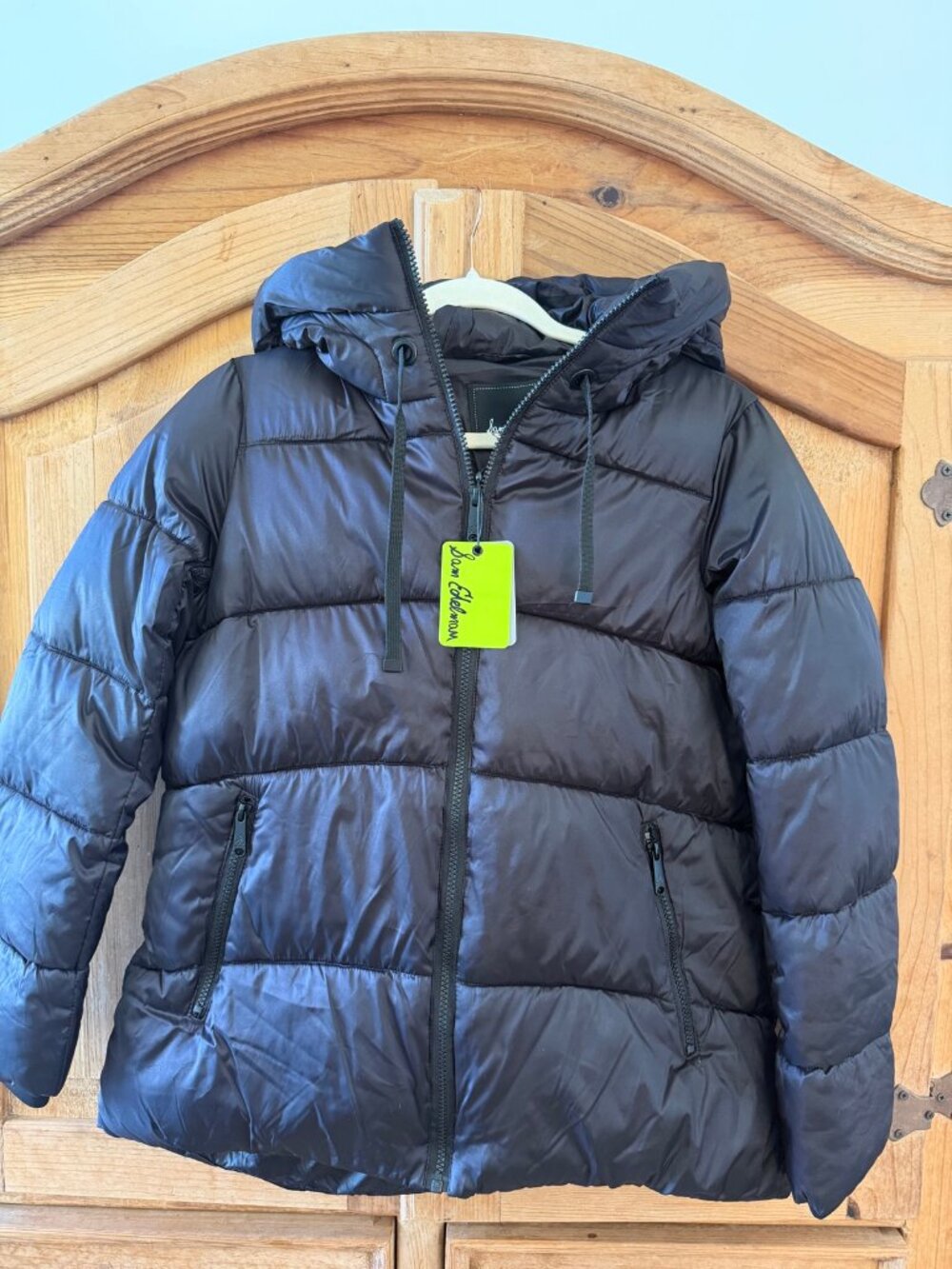 NWT Sam Edelman Black Hooded Puffer Jacket – Women's S